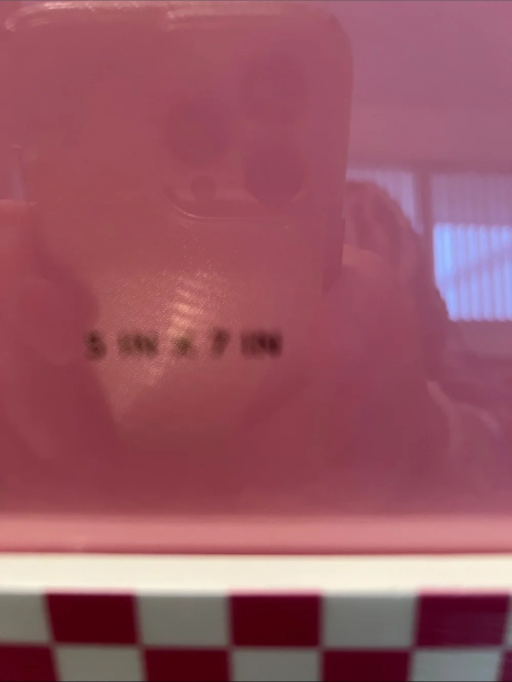 Juicy Couture Pink and White Checkered 5” x 7” Photo Frame